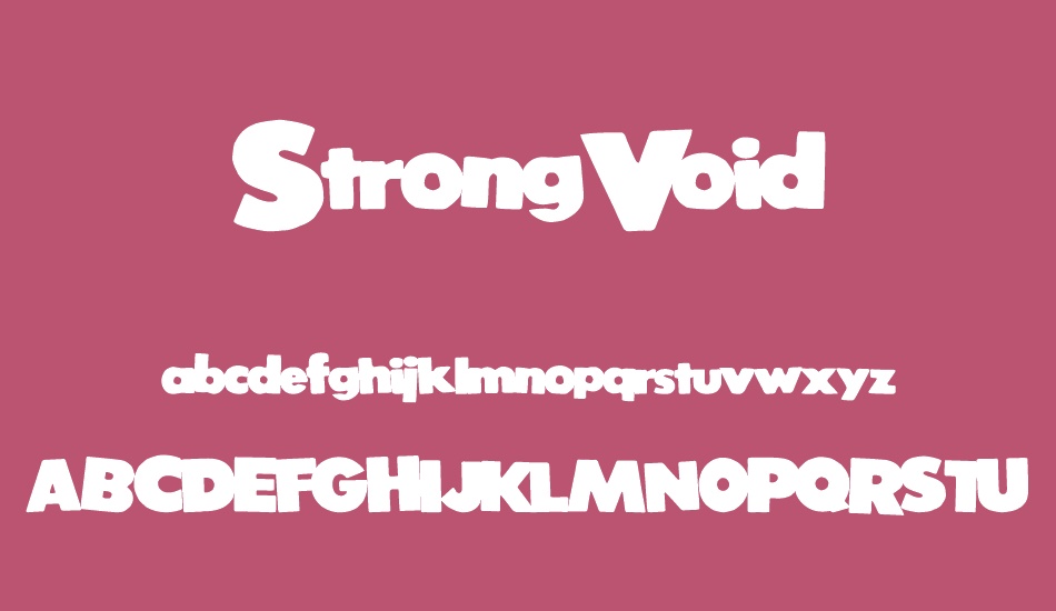 strongvoid font