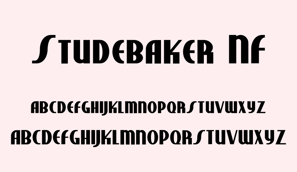 studebaker-nf font