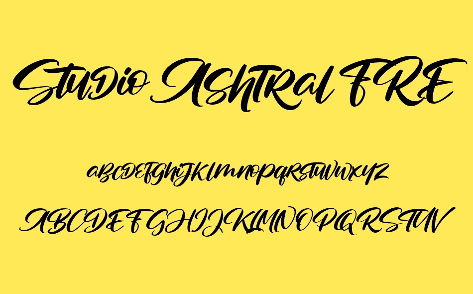 Studio Ashtral font