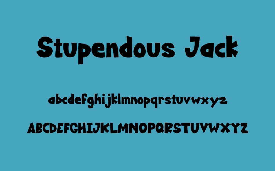 Stupendous Jack font