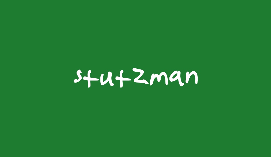 stutzman font big