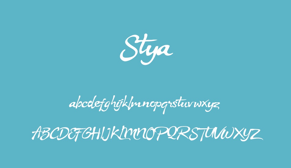 stya font