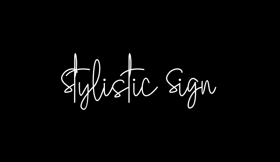 stylistic-sign font big