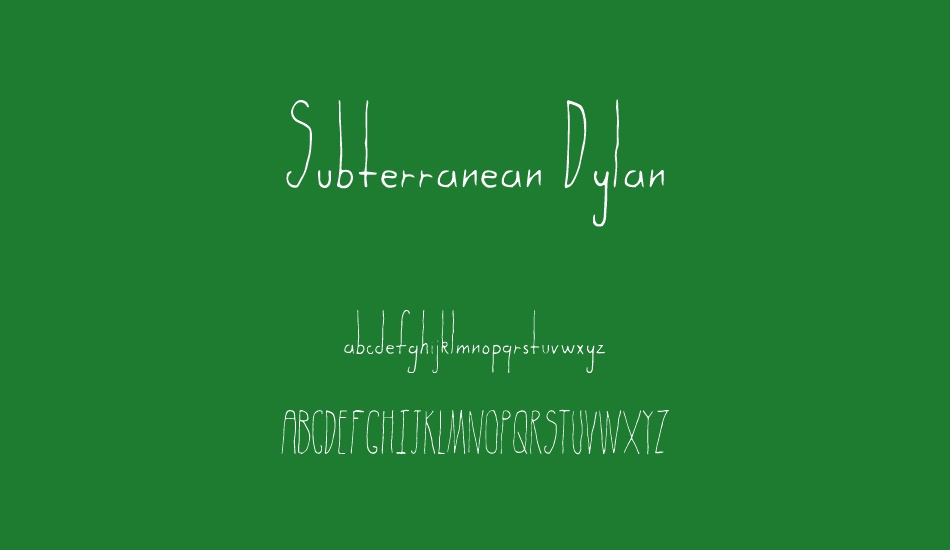 subterranean-dylan font