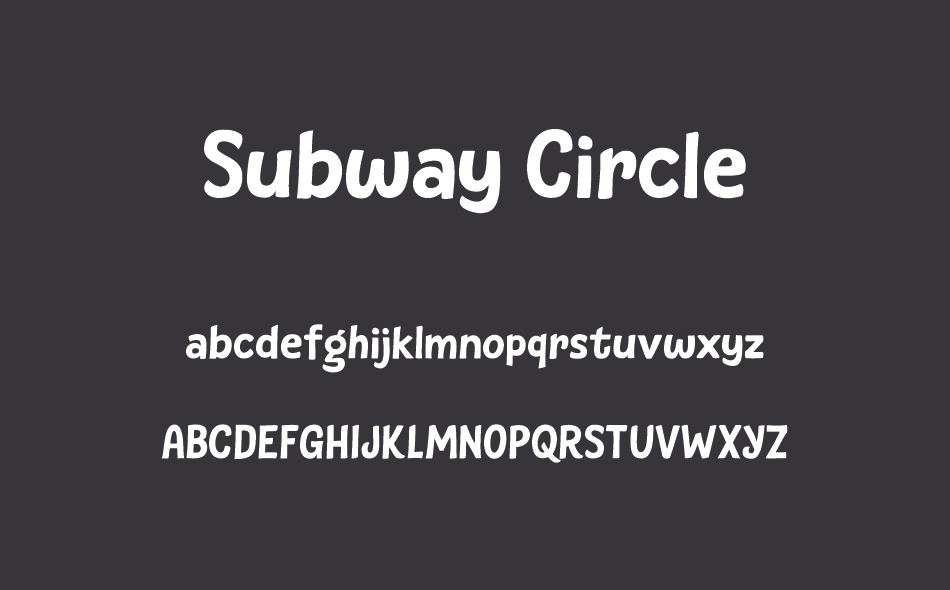 Subway Circle font