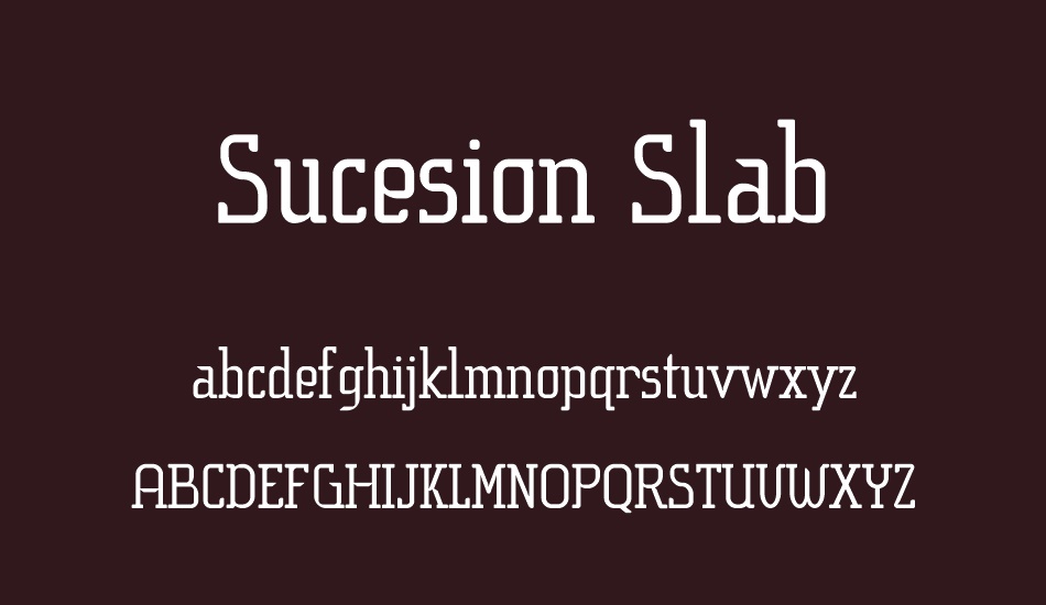 sucesion-slab font