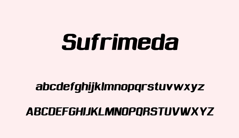 sufrimeda font