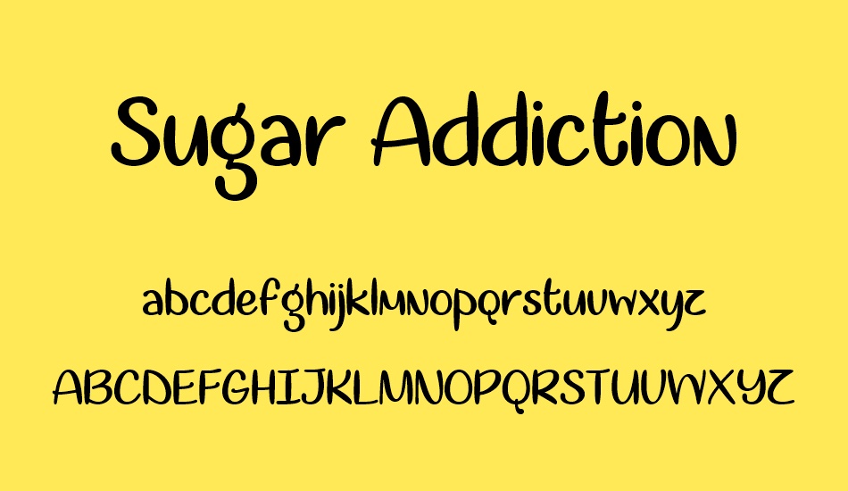 sugar-addiction font