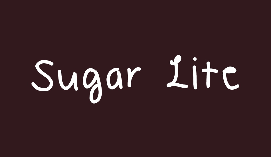 sugar-lite font big