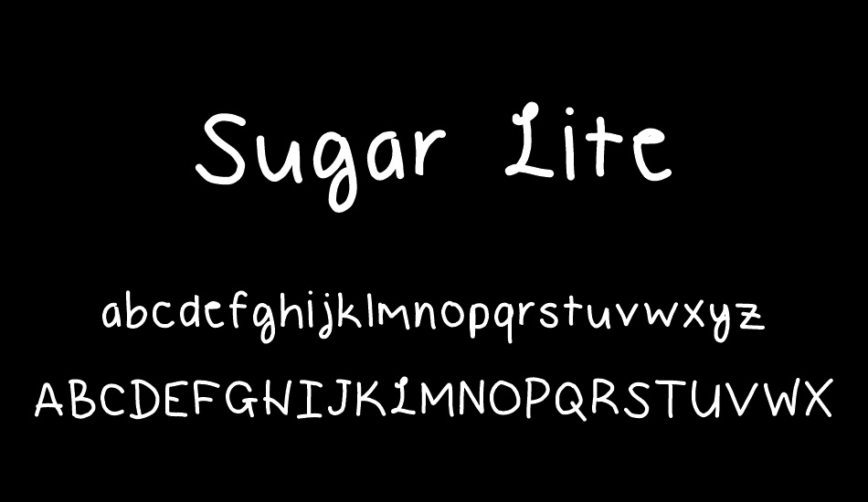 sugar-lite font