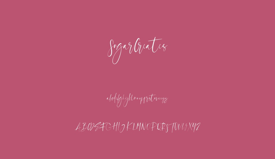 sugarcreates font