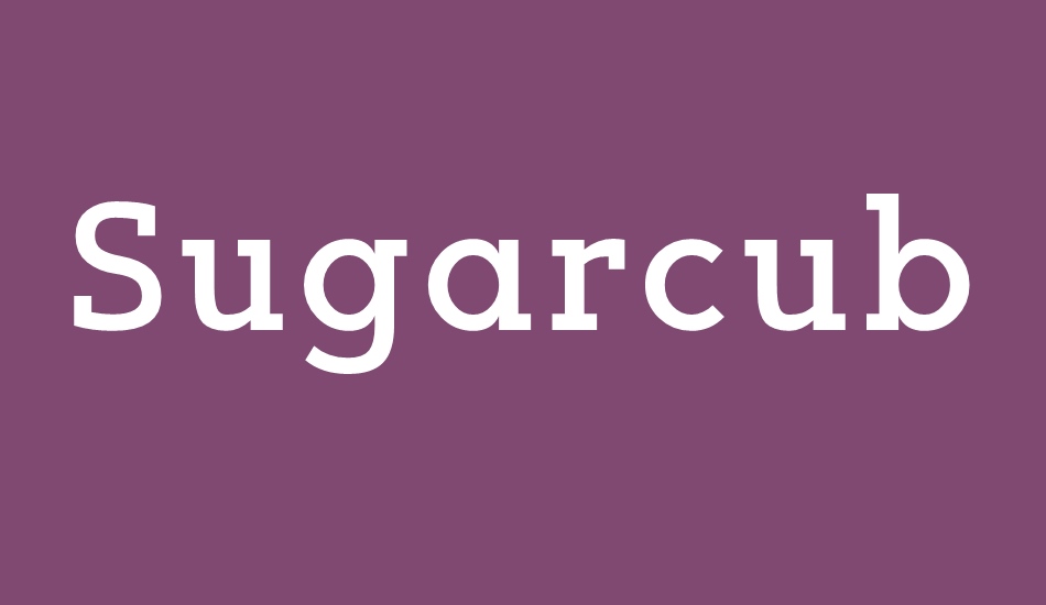 sugarcubes font big