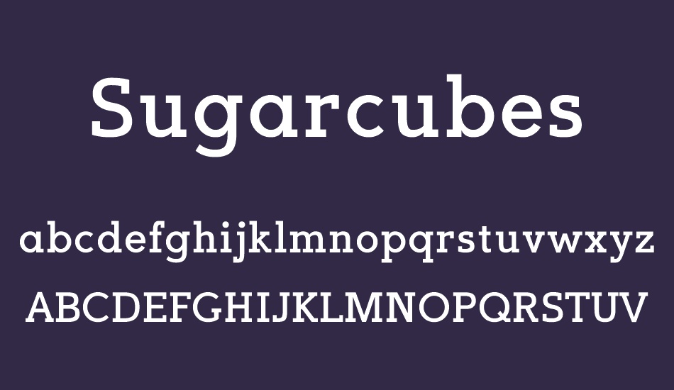 sugarcubes font