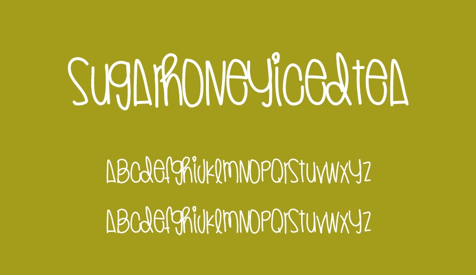 sugarhoneyıcedtea font