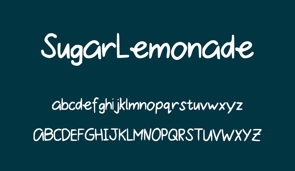 sugarlemonade font