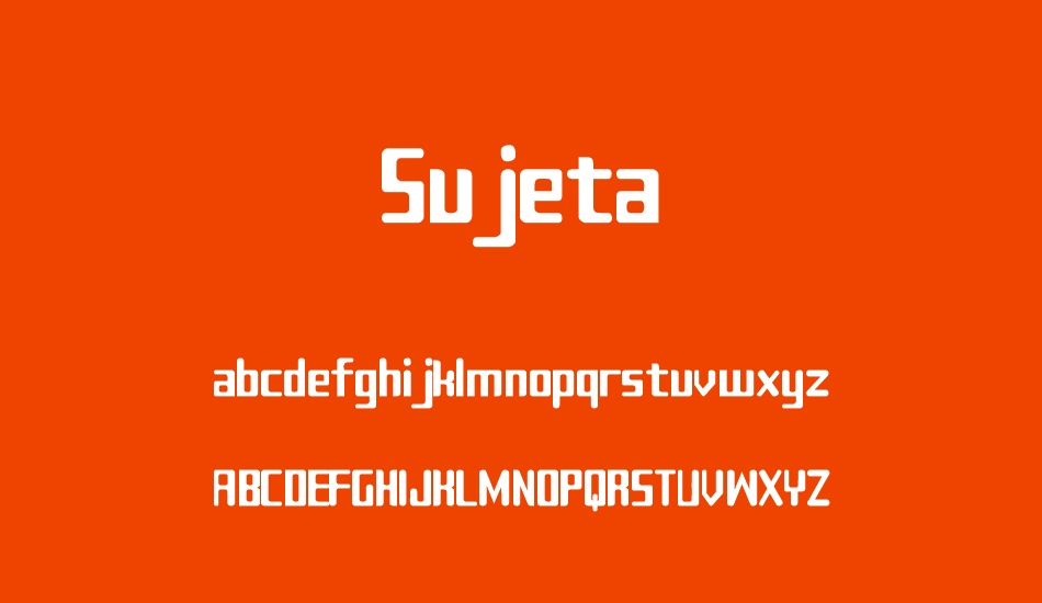 sujeta font