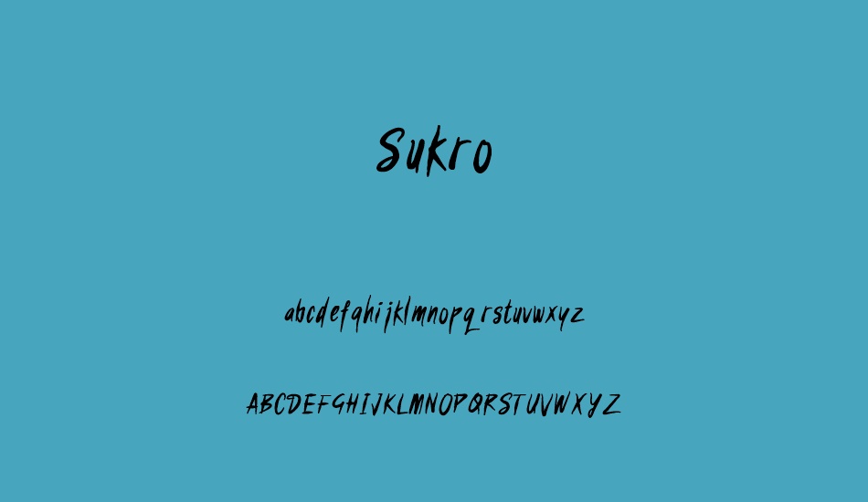 sukro font