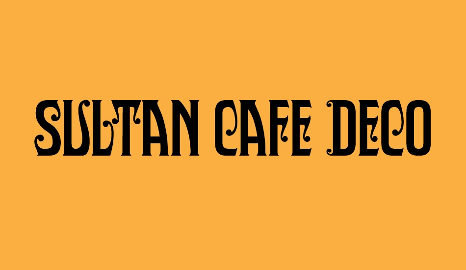 sultan-cafe-decor-personal-use font big