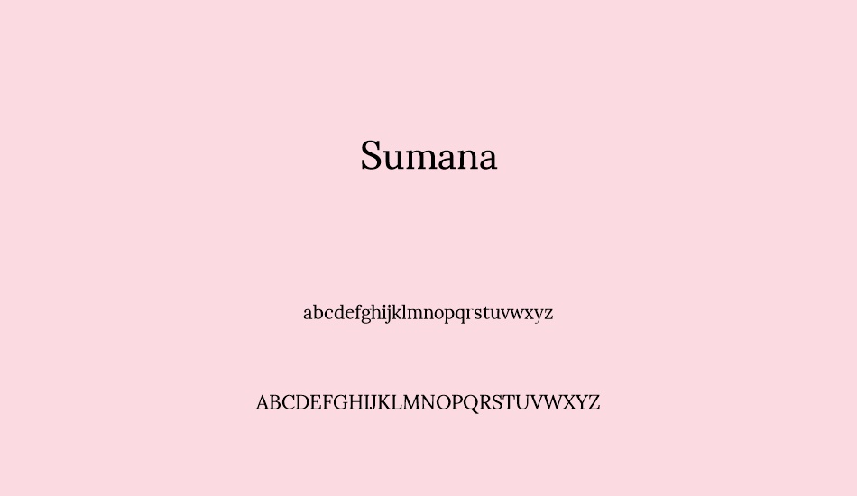 sumana font