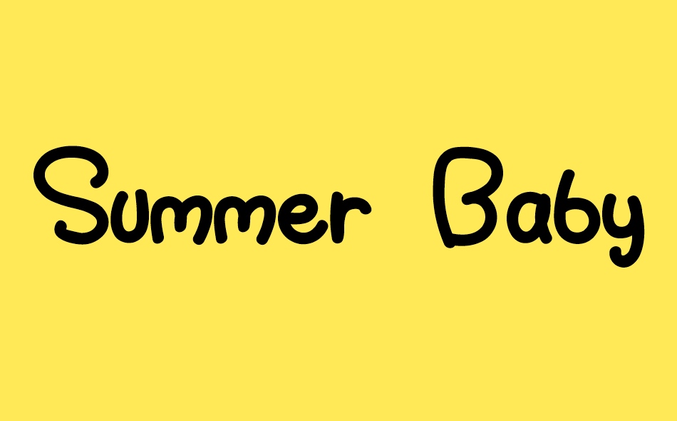 Summer Baby font big