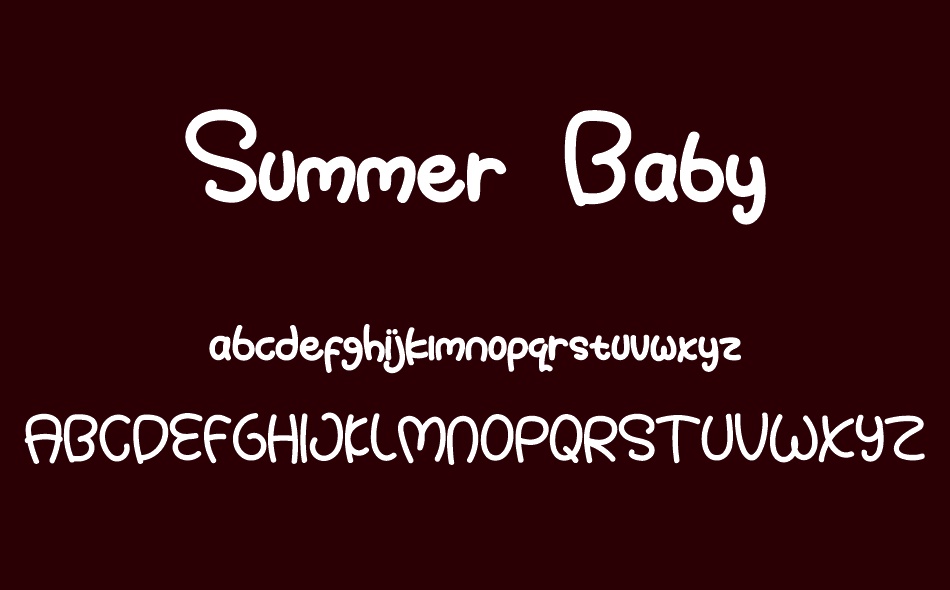 Summer Baby font