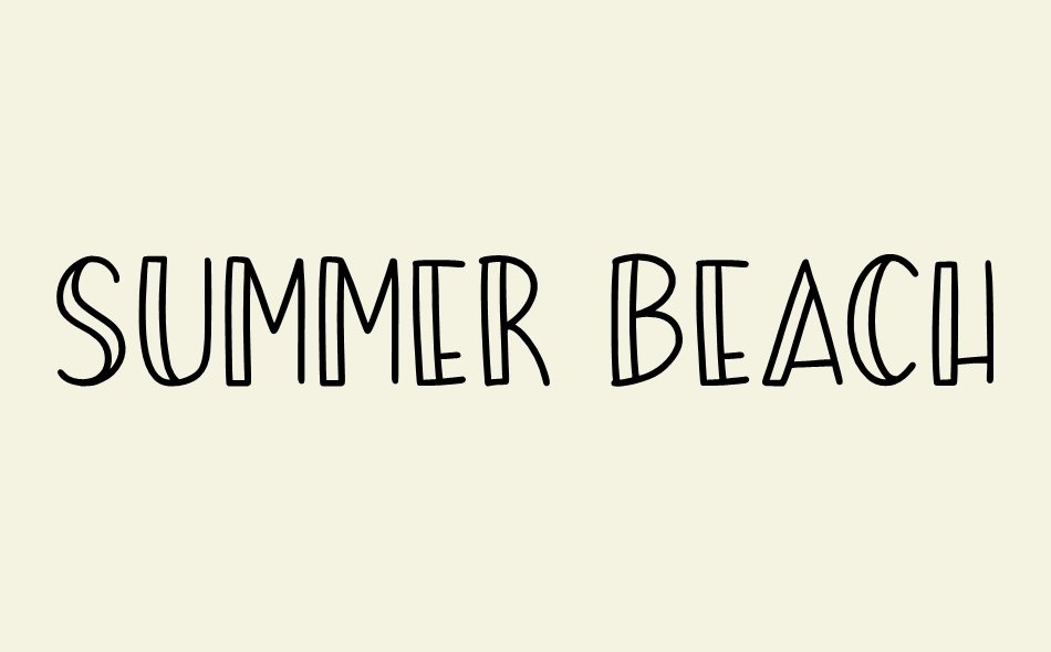 Summer Beach font big