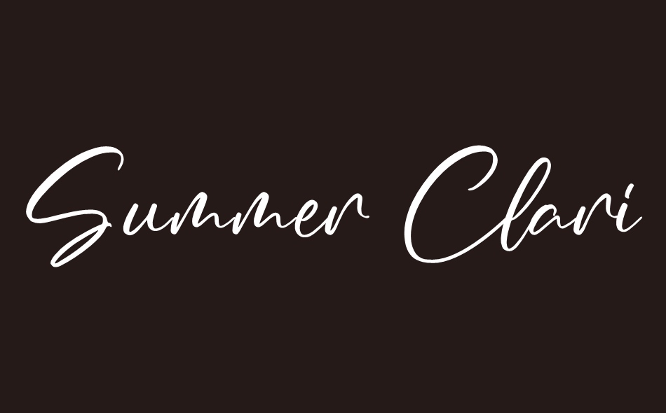 Summer Clarisa font big