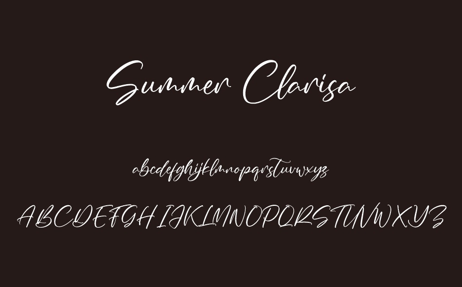 Summer Clarisa font