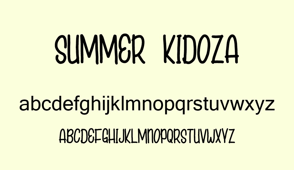 summer-kıdoza font