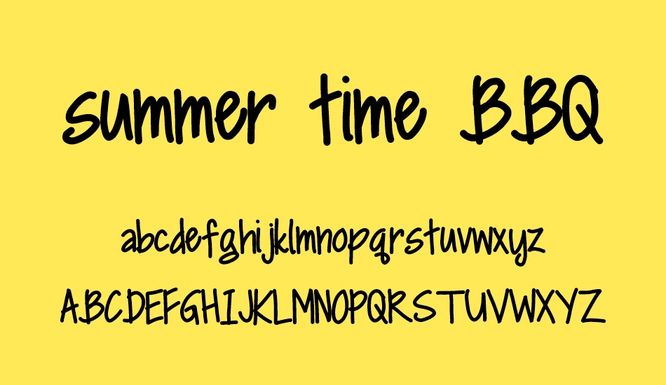 summer time BBQ font