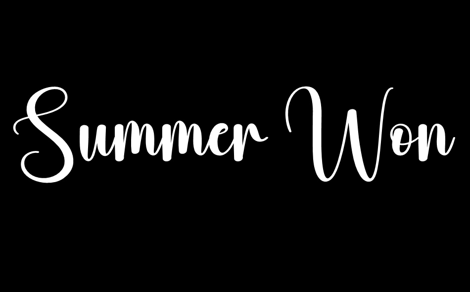 Summer Wonderful font big