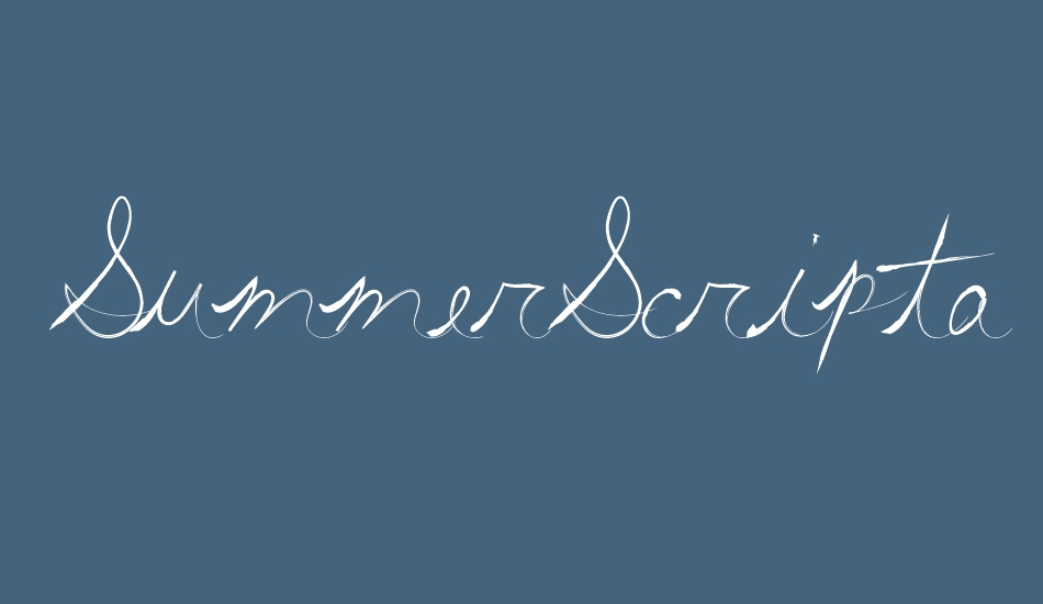 summerscriptastic font big