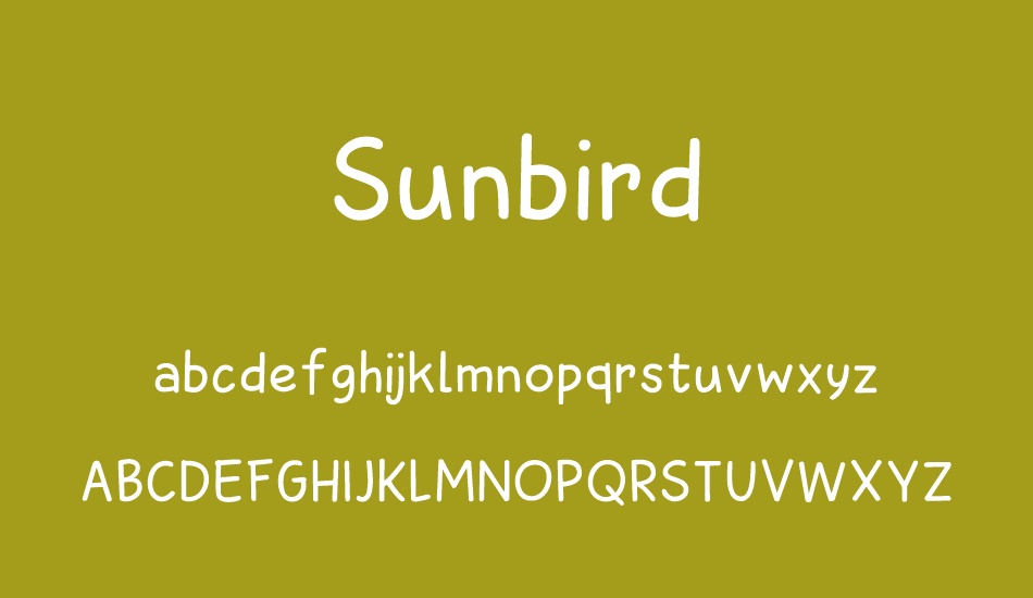 sunbird-demo font