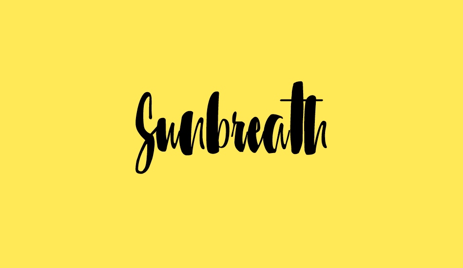 sunbreath font big