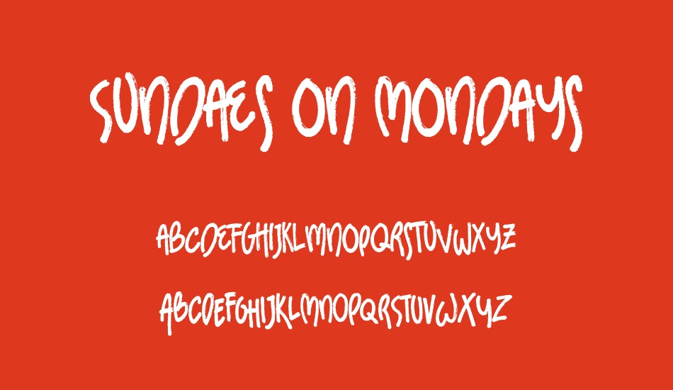 sundaes-on-mondays font