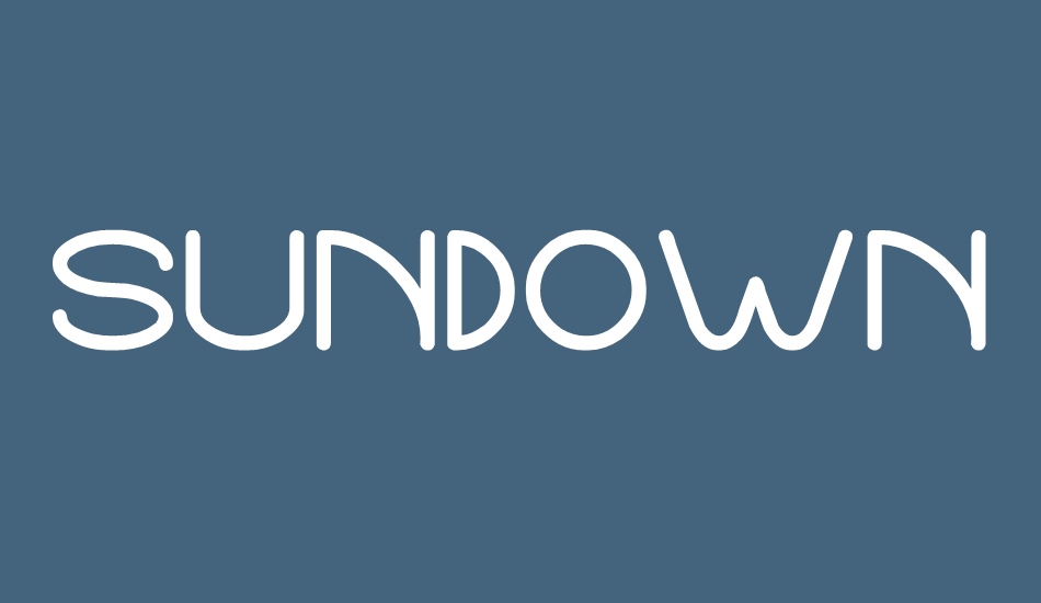 sundown-sunrise font big