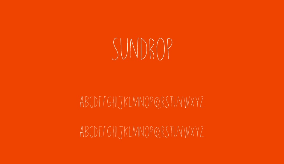 sundrop font