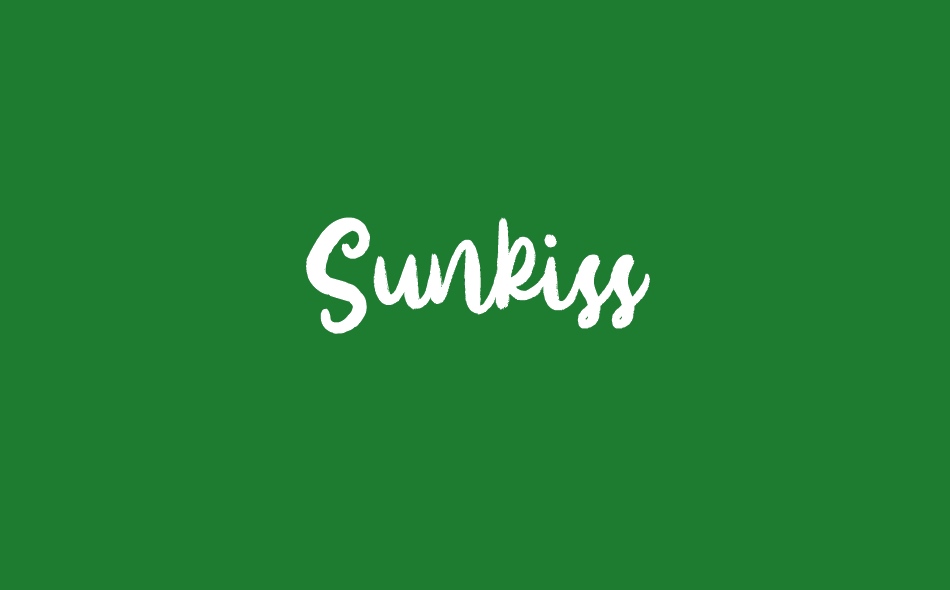 Sunkiss font big