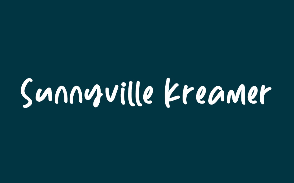 Sunnyville Kreamery font big