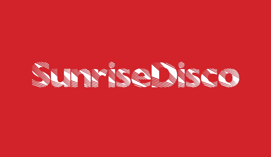 sunrisedisco font big