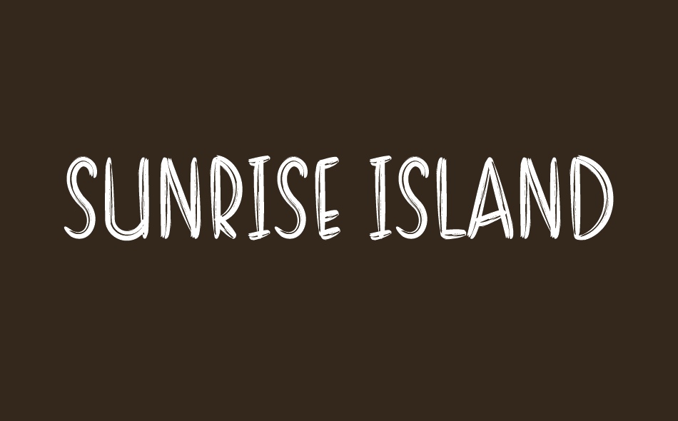 Sunrise Island font big