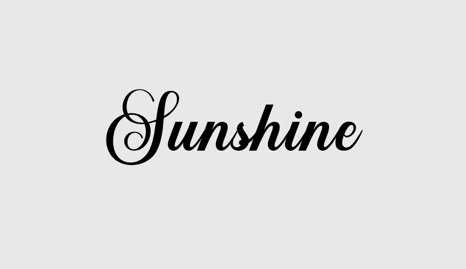 sunshine font big