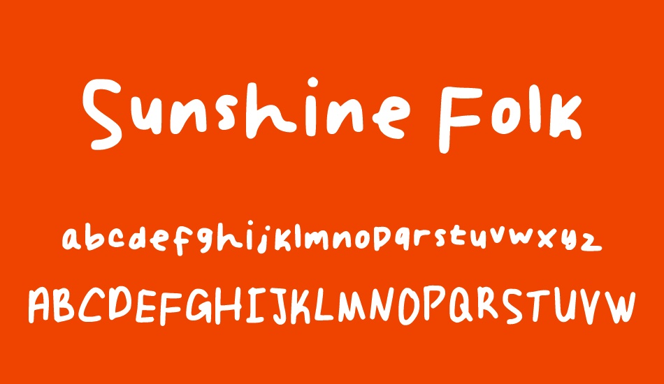 sunshine-folk font