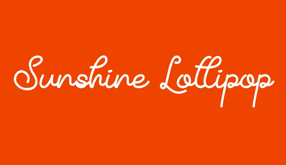 sunshine-lollipop font big