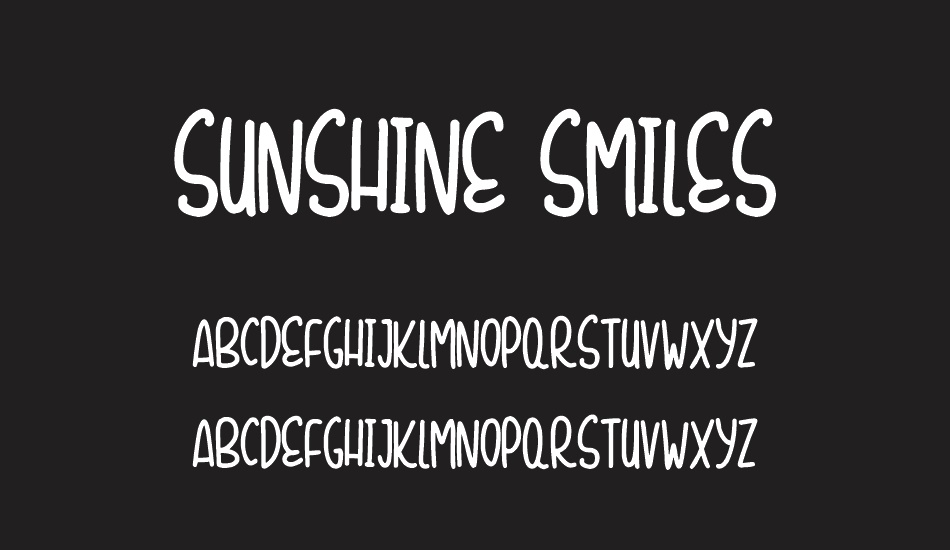 sunshine-smiles font