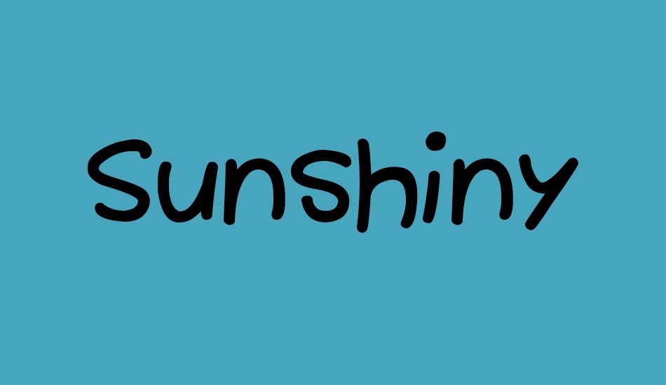 sunshiny font big