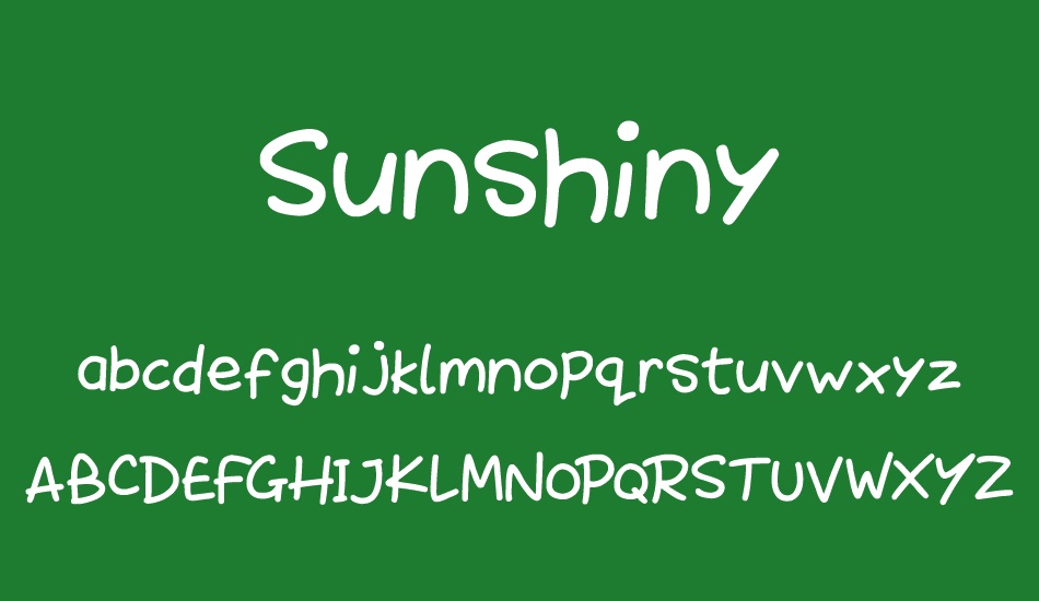 sunshiny font