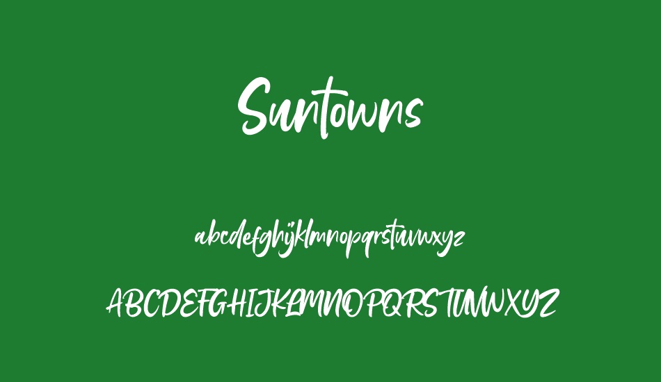 suntowns font