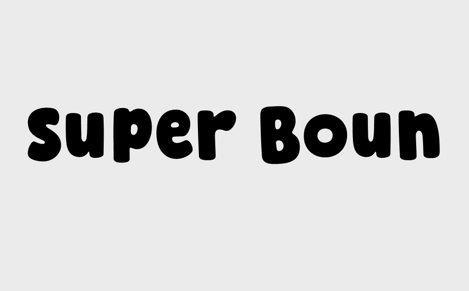 Super Bouncer font big