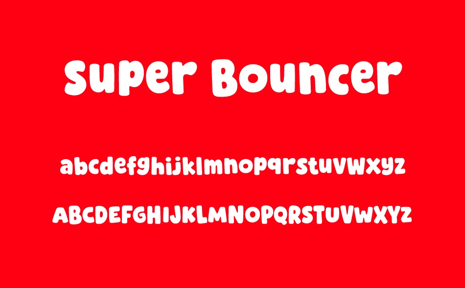 Super Bouncer font